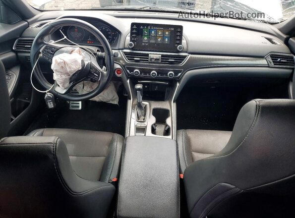1HGCV1F36KA062314 2019 HONDA ACCORD Silver Вид панелі приладів