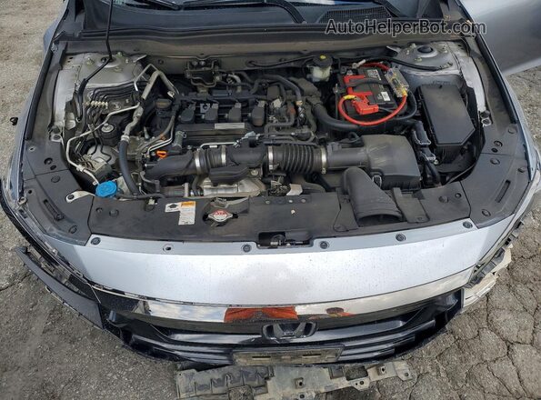 1HGCV1F36KA062314 2019 HONDA ACCORD Silver Вид задньої частини салону