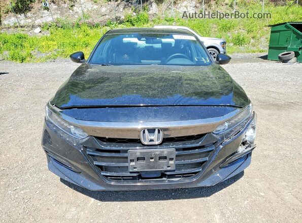 1HGCV1F36KA078948 2019 HONDA ACCORD Black წინა ხედი