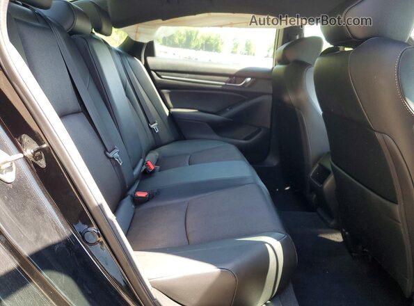 1HGCV1F36KA078948 2019 HONDA ACCORD Black უკანა სავარძლების ხედი