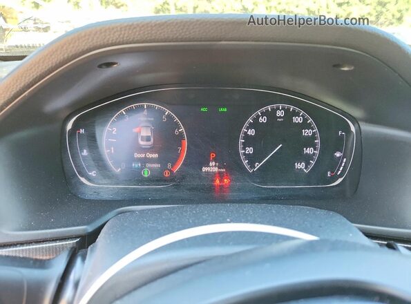 1HGCV1F36KA078948 2019 HONDA ACCORD Black ხელსაწყოთა პანელის ხედი