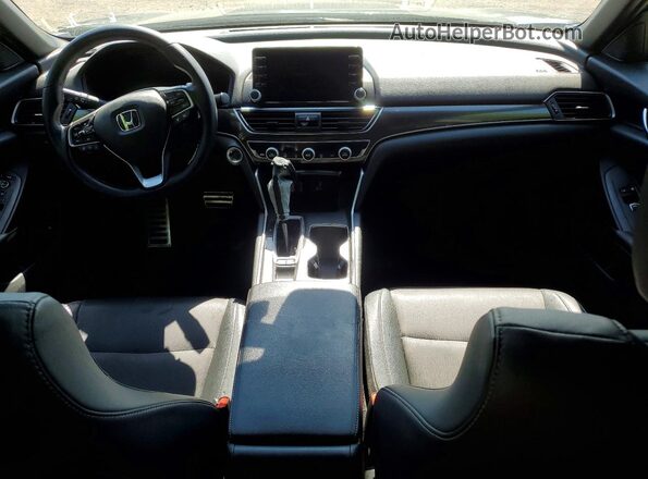 1HGCV1F36KA078948 2019 HONDA ACCORD Black წინა პანელის ხედი