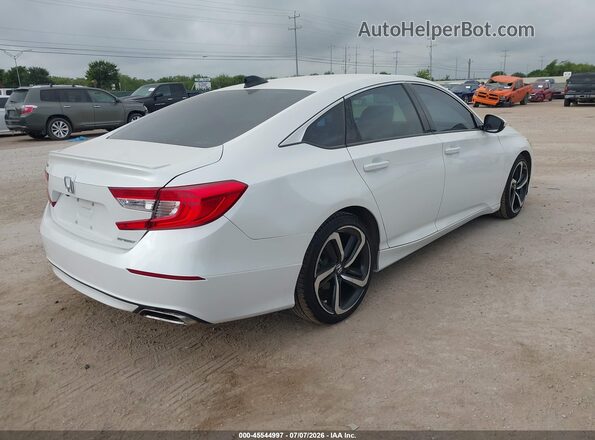 1HGCV1F36KA107462 2019 HONDA ACCORD Белый Задняя правая четверть