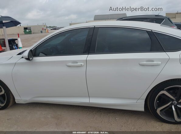 1HGCV1F36KA107462 2019 HONDA ACCORD Белый Панорамный вид салона 360°