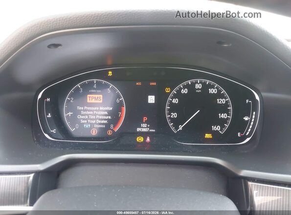 1HGCV1F36KA129994 2019 HONDA ACCORD Серый Вид задних сидений