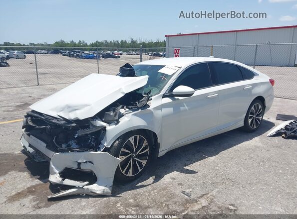 1HGCV1F36KA147640 2019 HONDA ACCORD White Przód lewy