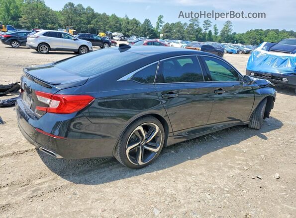 1HGCV1F36KA157424 2019 HONDA ACCORD Black Задня права чверть