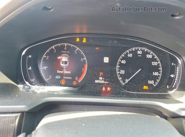 1HGCV1F36KA157424 2019 HONDA ACCORD Black Вид щитка приладів
