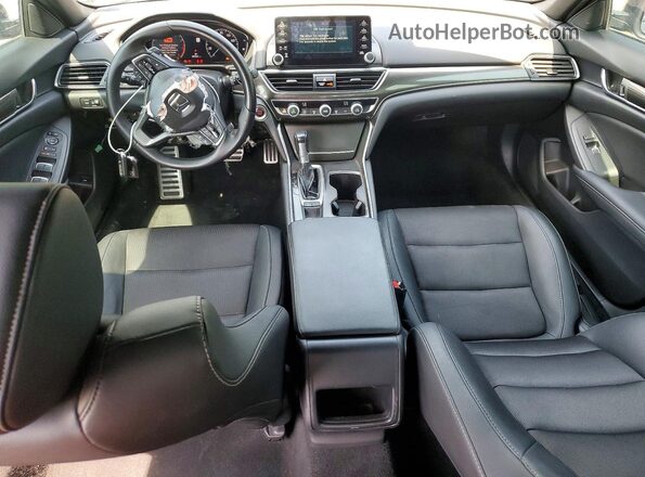 1HGCV1F36KA157424 2019 HONDA ACCORD Black Вид панелі приладів