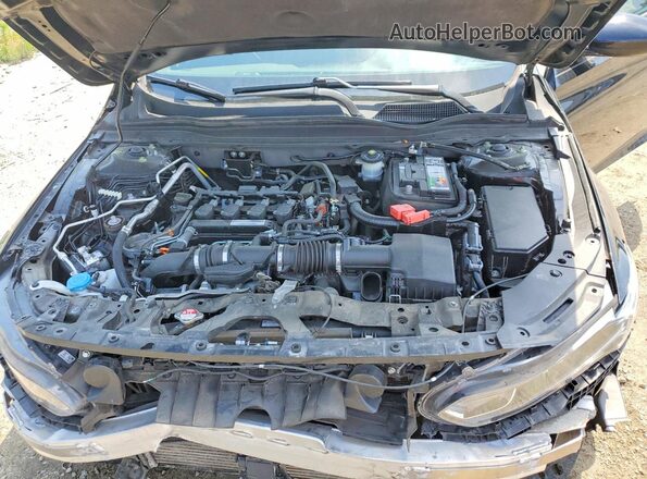 1HGCV1F36KA157424 2019 HONDA ACCORD Black Вид задньої частини салону