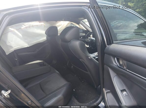1HGCV1F36KA177253 2019 HONDA ACCORD Black Widok naklejki z numerem VIN