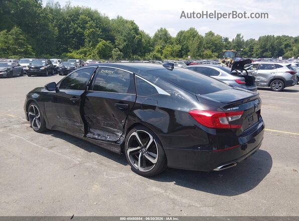1HGCV1F36KA177253 2019 HONDA ACCORD Black Tył lewy
