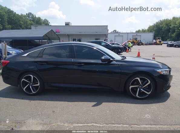 1HGCV1F36KA177253 2019 HONDA ACCORD Black Widok wnętrza z tyłu