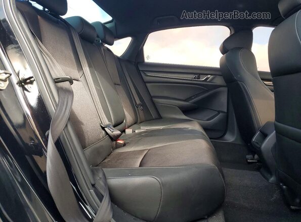 1HGCV1F36LA002986 2020 HONDA ACCORD Black უკანა სავარძლების ხედი