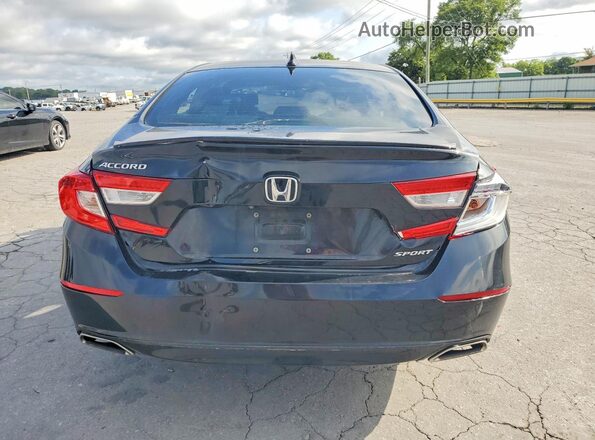 1HGCV1F36LA002986 2020 HONDA ACCORD Black უკანა ხედი
