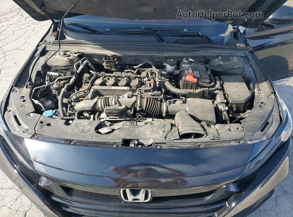 1HGCV1F36LA002986 2020 HONDA ACCORD Black უკანა სალონის ხედი