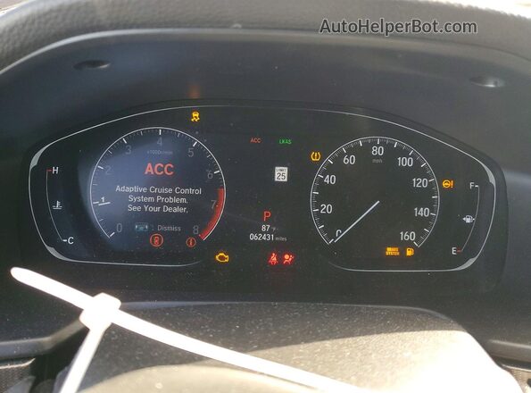 1HGCV1F36LA002986 2020 HONDA ACCORD Black ხელსაწყოთა პანელის ხედი
