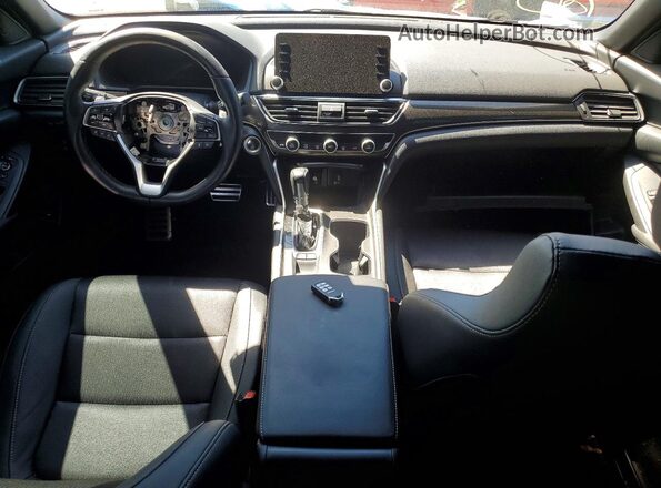 1HGCV1F36LA026804 2020 HONDA ACCORD Black Widok deski rozdzielczej