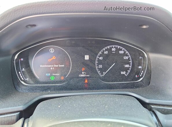 1HGCV1F36LA049483 2020 HONDA ACCORD Красный Вид щитка приборов