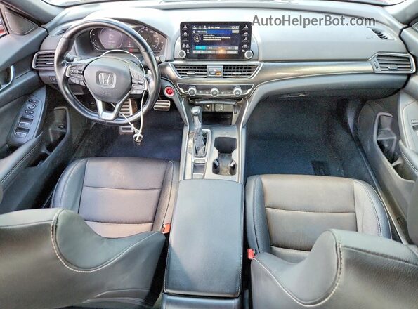 1HGCV1F36LA049483 2020 HONDA ACCORD Красный Вид панели приборов