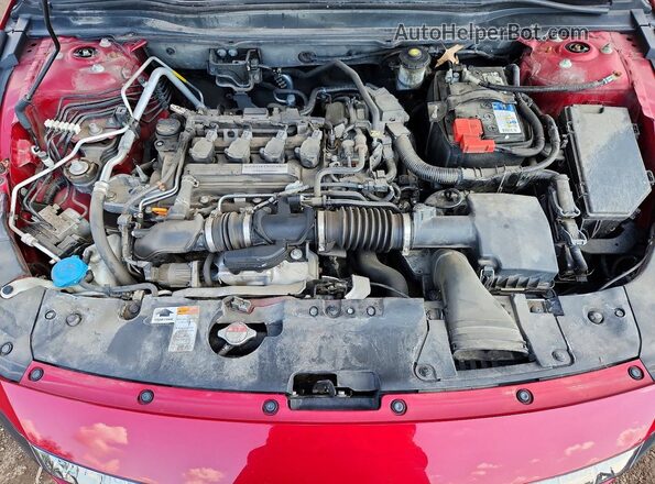 1HGCV1F36LA049483 2020 HONDA ACCORD Красный Вид задней части салона