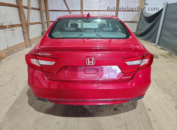 1HGCV1F36LA049483 2020 HONDA ACCORD Красный Вид сзади