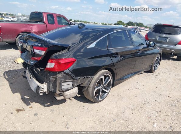 1HGCV1F36LA058135 2020 HONDA ACCORD Black Tył prawy