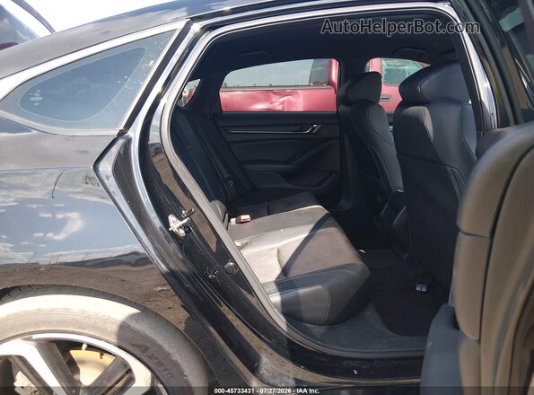 1HGCV1F36LA058135 2020 HONDA ACCORD Black Widok naklejki z numerem VIN
