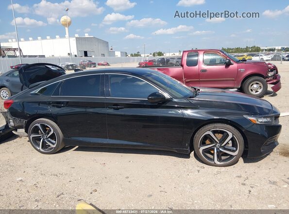 1HGCV1F36LA058135 2020 HONDA ACCORD Black Widok wnętrza 360 stopni