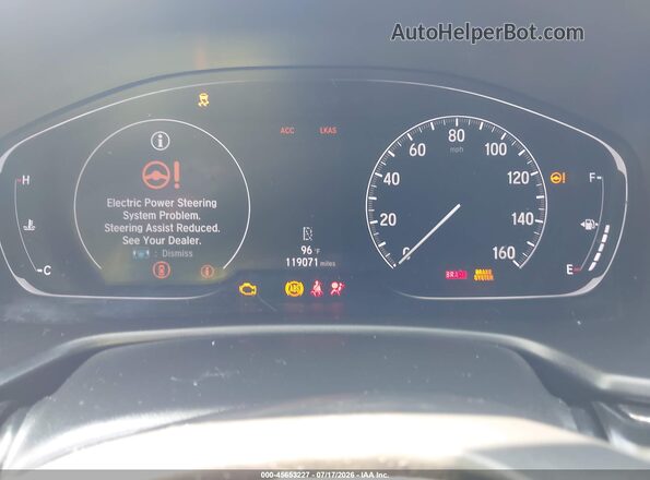 1HGCV1F36LA060631 2020 HONDA ACCORD Gray Vista de los asientos traseros