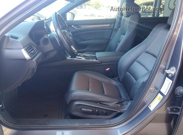 1HGCV1F36LA087571 2020 HONDA ACCORD Gray Вид салону спереду