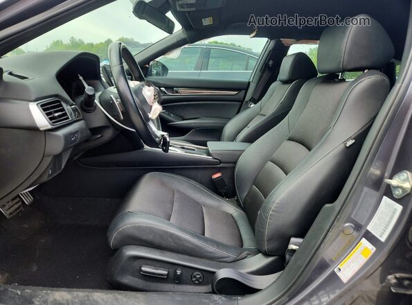 1HGCV1F36LA098795 2020 HONDA ACCORD Gray Вид салону спереду