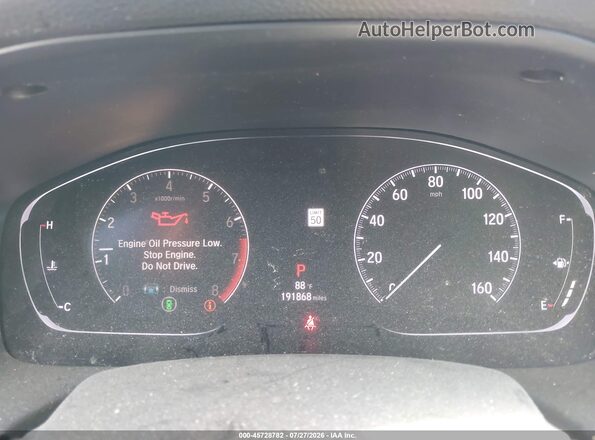 1HGCV1F36LA116406 2020 HONDA ACCORD White Հետևի նստատեղերի տեսք