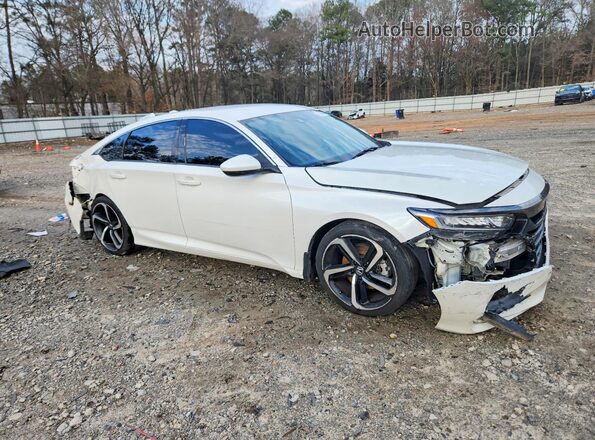 1HGCV1F36LA126286 2020 HONDA ACCORD White Przód prawy