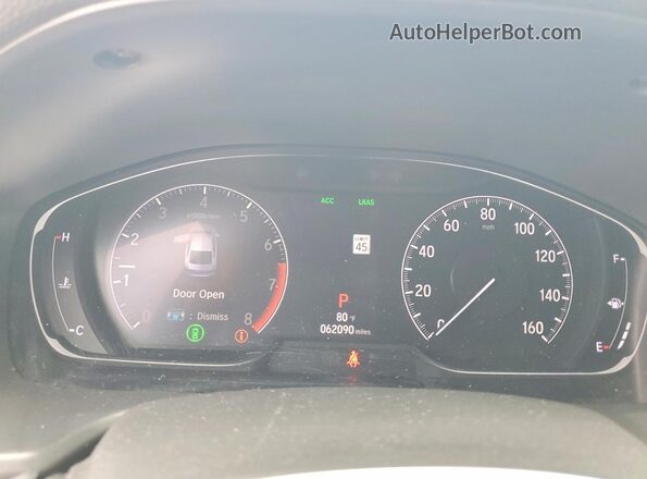 1HGCV1F36LA138874 2020 HONDA ACCORD White Սարքավորումների վահանակի տեսք