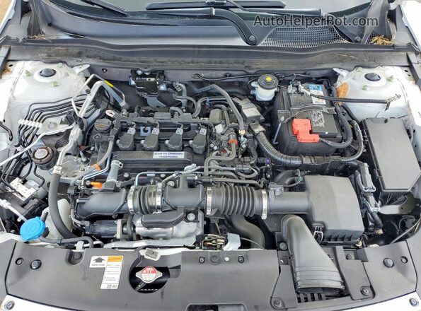 1HGCV1F36LA138874 2020 HONDA ACCORD White Սալոնի հետևի տեսք