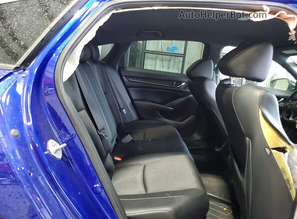 1HGCV1F36MA000253 2021 HONDA ACCORD Blue Հետևի նստատեղերի տեսք