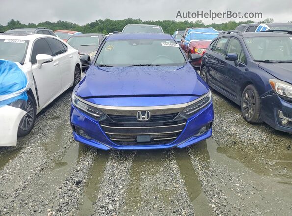 1HGCV1F36MA000253 2021 HONDA ACCORD Blue Դիմացի տեսք