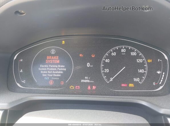 1HGCV1F36MA009325 2021 HONDA ACCORD White უკანა სავარძლების ხედი