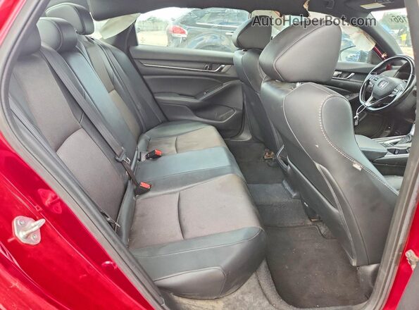1HGCV1F36MA011124 2021 HONDA ACCORD Red უკანა სავარძლების ხედი