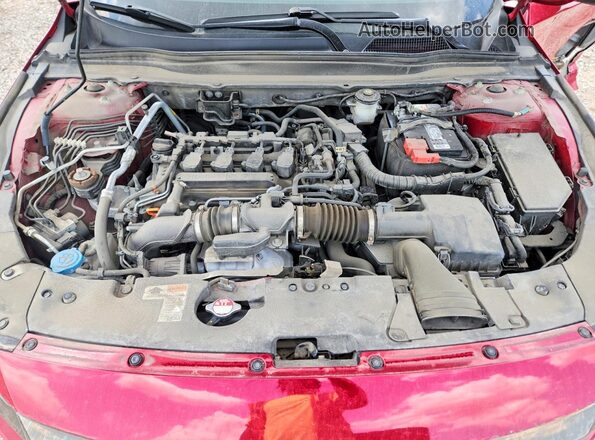 1HGCV1F36MA011124 2021 HONDA ACCORD Red უკანა სალონის ხედი