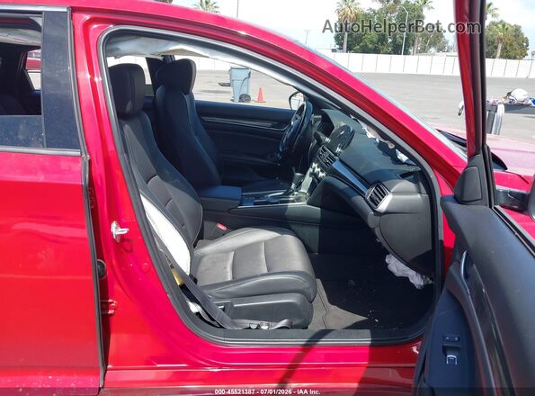 1HGCV1F36MA017263 2021 HONDA ACCORD Red Вид салону спереду