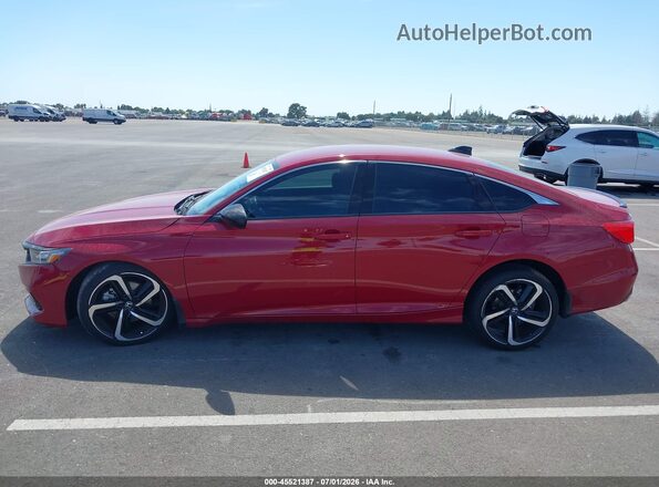 1HGCV1F36MA017263 2021 HONDA ACCORD Red Панорамний вид салону 360°