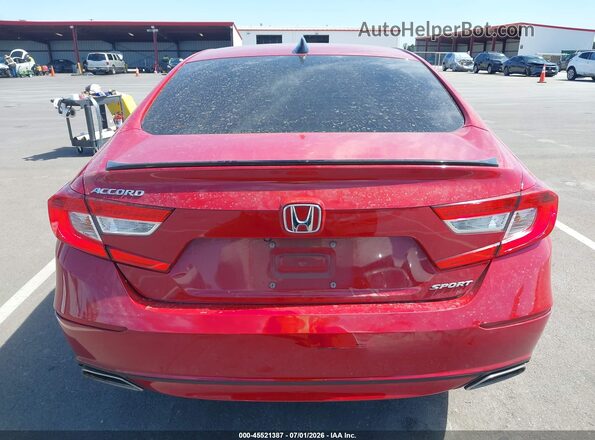 1HGCV1F36MA017263 2021 HONDA ACCORD Red 