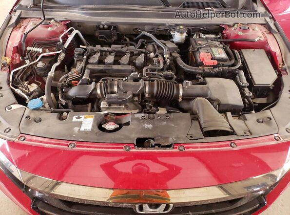 1HGCV1F36MA082355 2021 HONDA ACCORD Red Rear interior view