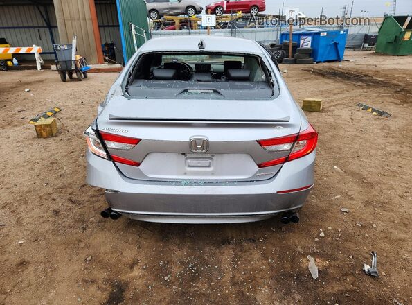 1HGCV1F36MA085367 2021 HONDA ACCORD Silver Rear view