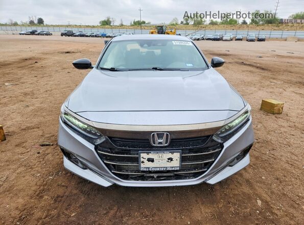 1HGCV1F36MA085367 2021 HONDA ACCORD Silver Front view