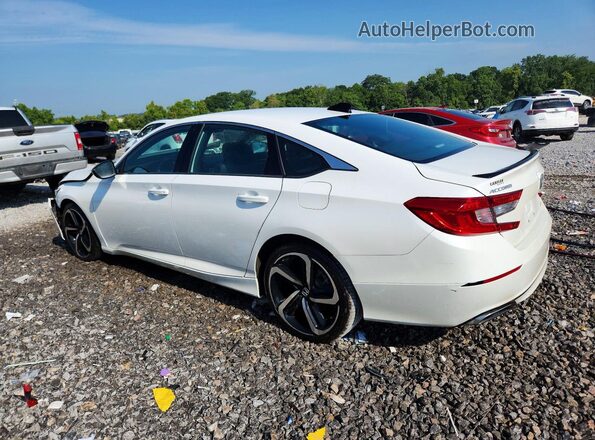 1HGCV1F36MA097941 2021 HONDA ACCORD White Հետևի ձախ