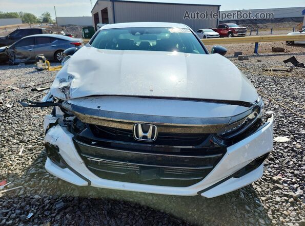 1HGCV1F36MA097941 2021 HONDA ACCORD White Դիմացի տեսք