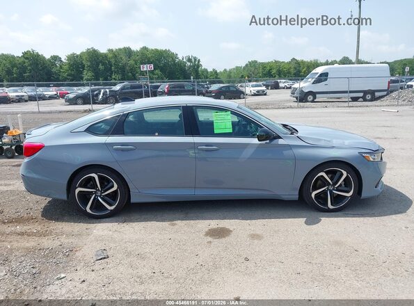 1HGCV1F36MA099950 2021 HONDA ACCORD Blue Rear interior view